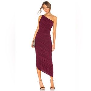 Norma Kamali Diana Gown in Plum